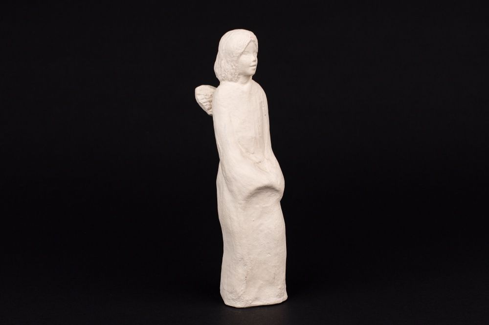 Aniołek figurka ręczna robota Alabaster