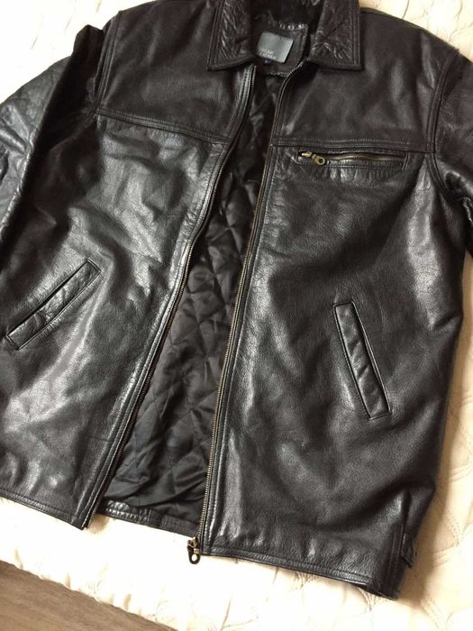 Чоловiча шкiряна куртка Genuine Real Leather (Iталiя) р.L