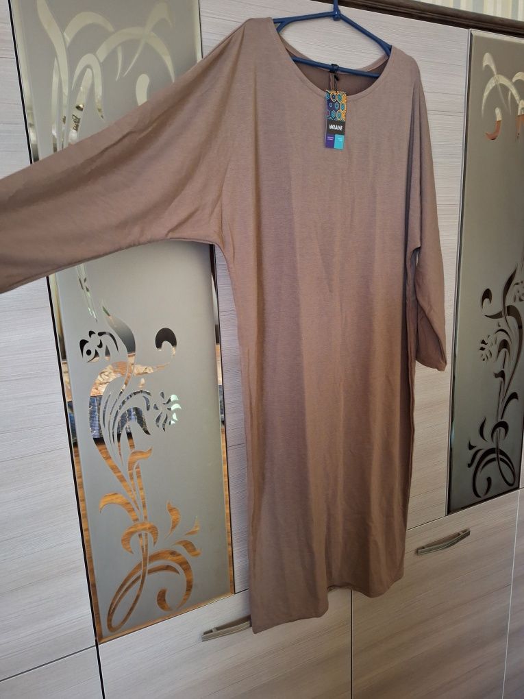 Нова з етикеткою сукня, кавового кольору, 56-60 розмір