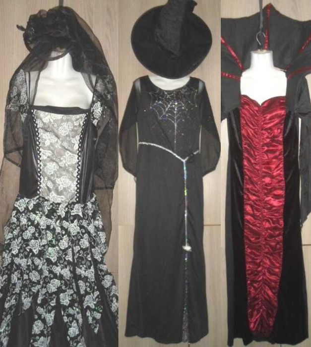 карнавальный костюм-платье Колдунья Ведьма Чаклунка UK 12-16 EUR 40-44