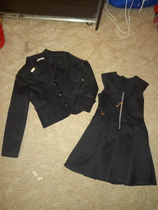 Шкільний піджак та сарафан для дівчинки/пиджак доя девочки