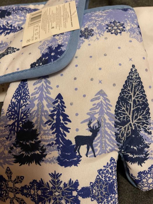 Набір прихватка, рукавица, рушник для кухні - новорічний подарунок