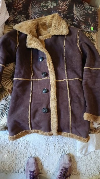 Вещи мужские рубашки, дублёнка