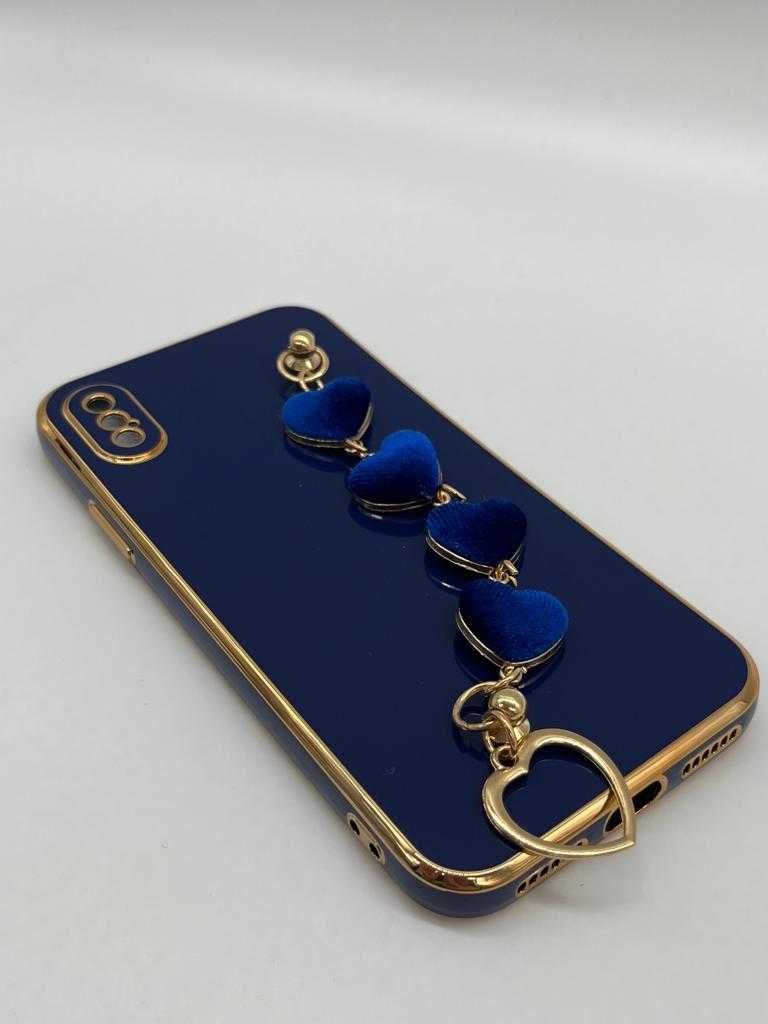 Etui Case Silikonowy Iphone X/XS Ciemno-Niebieskie kod 502