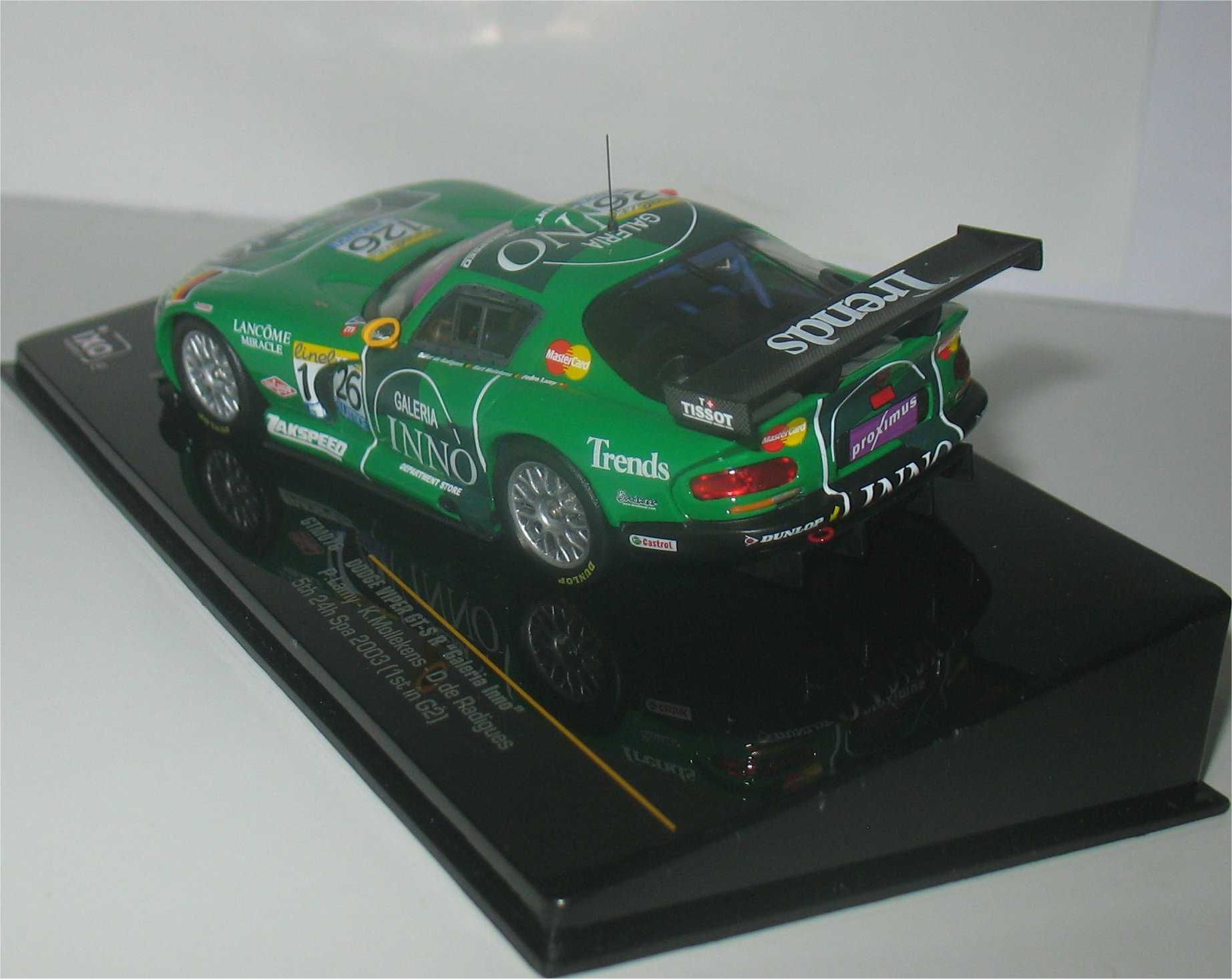 Ixo - Dodge Viper GTS-R - 5º 24 Horas de Spa 2003 - Pedro Lamy