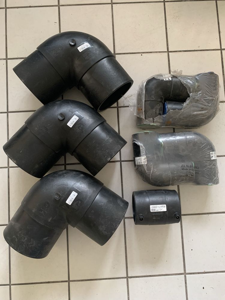 Mufa kolano złączki PE elektrooporowe doczołowe