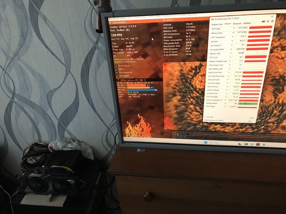 ігрова відеокарта Asus ROG Poseidon 1080ti 11GB