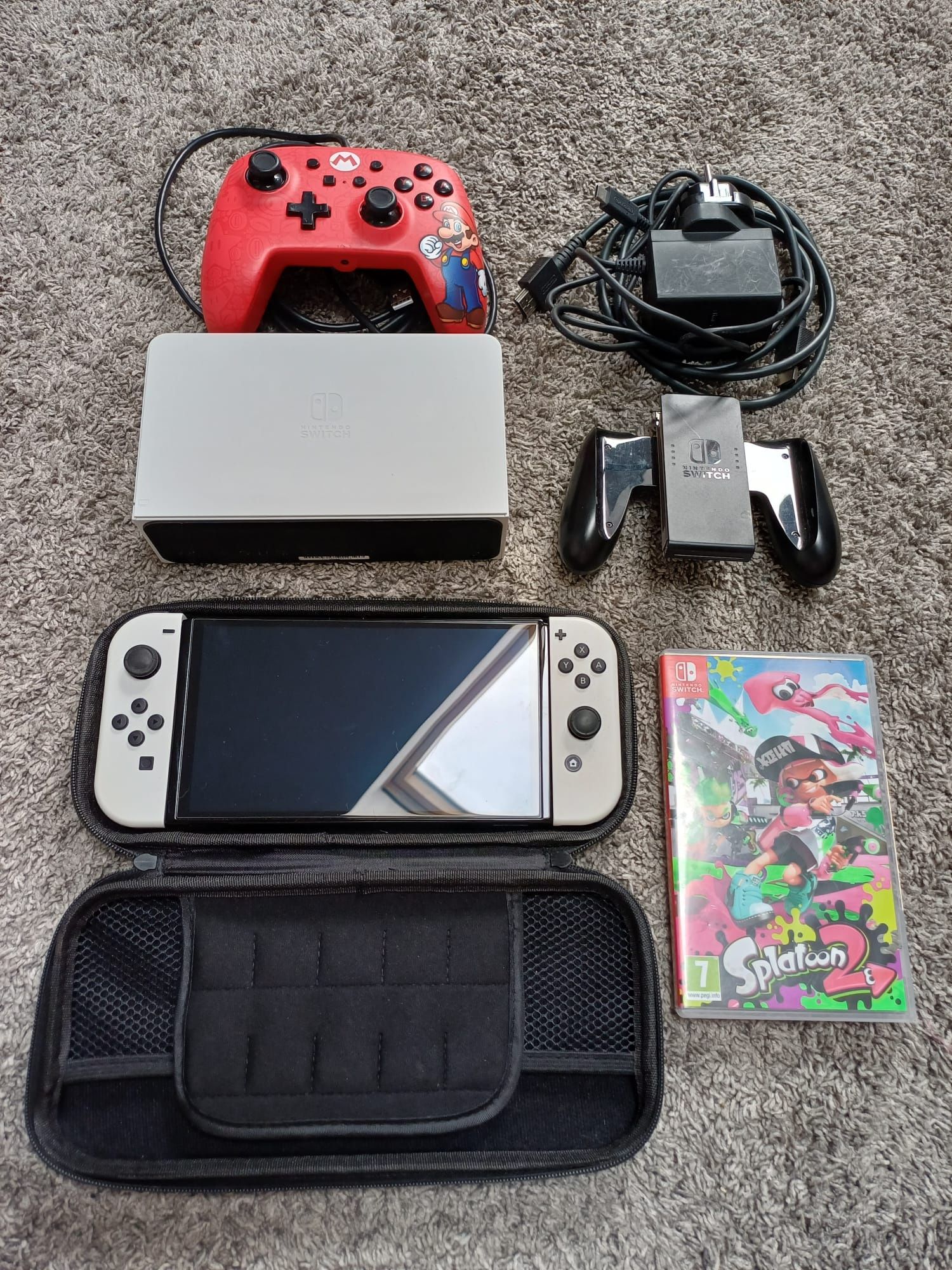 Nintendo switch OLED, pad, splatoon 2