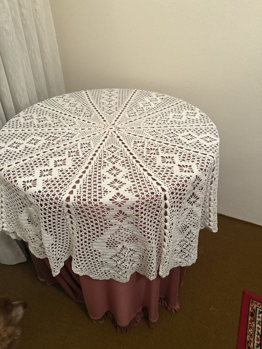 Toalha em renda para camilha