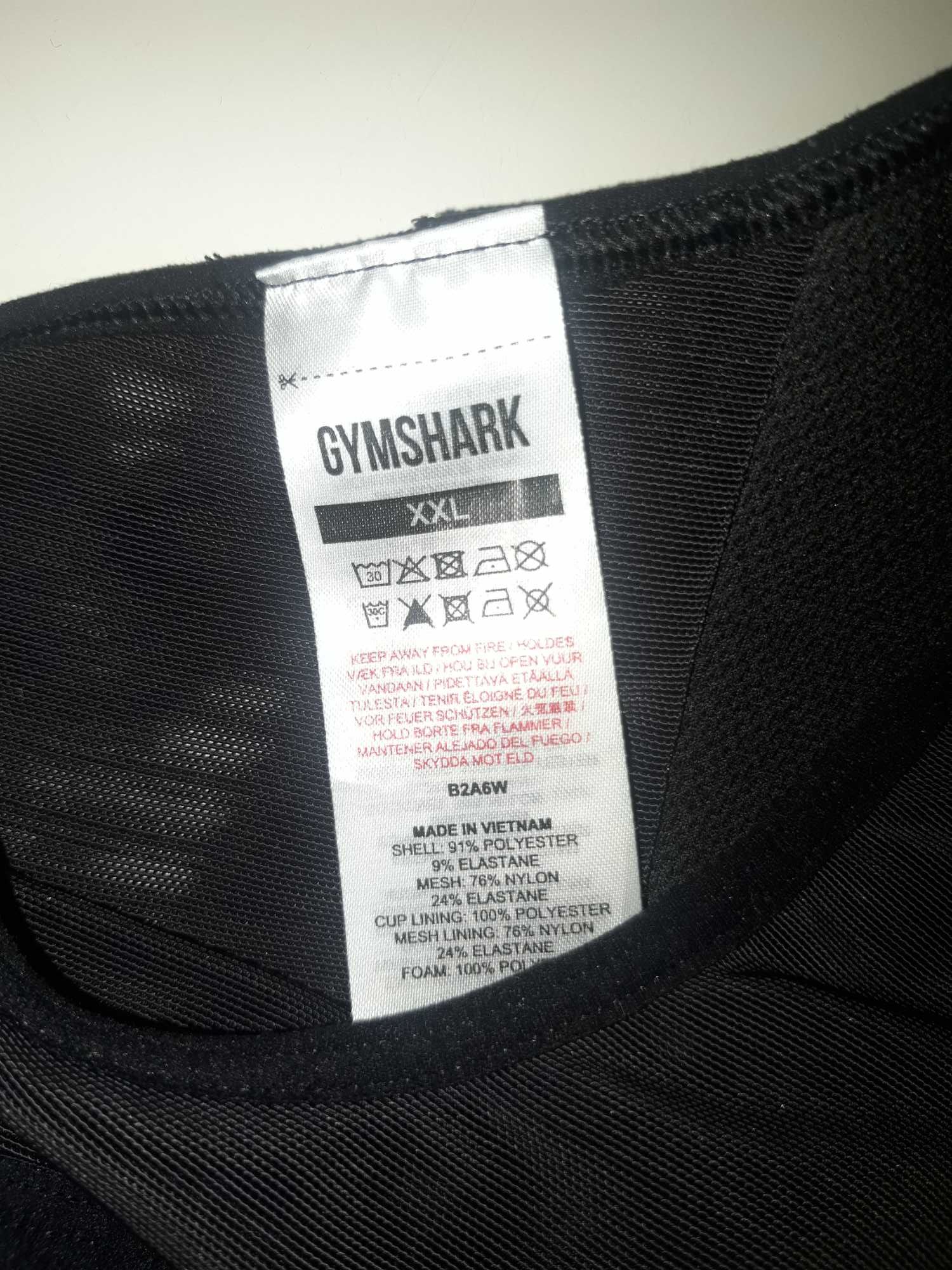 Plus size top biustonosz sportowy Gymshark XXl