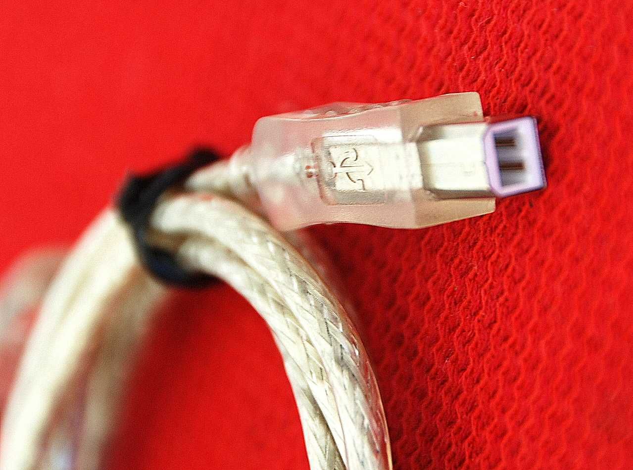 Kabel USB do mikrofonu drukarki USB-A-USB TYP B 1,60m