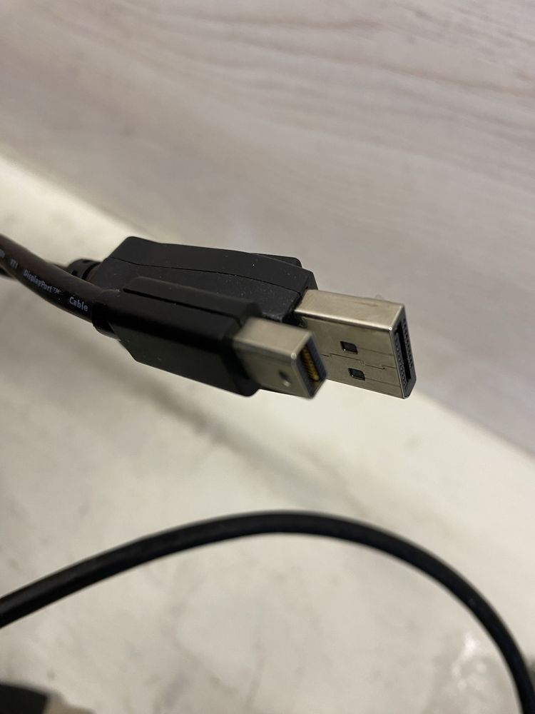 Кабель Mini DisplayPort – DisplayPort 4K, 1,5 м, чорний