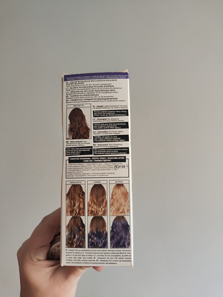 Farba zmywalna colorista indygo fiolet + perfum różany