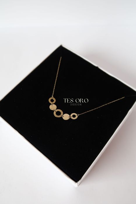 Złoty Łańcuszek Celebrytka Koła | Próba Złota 585