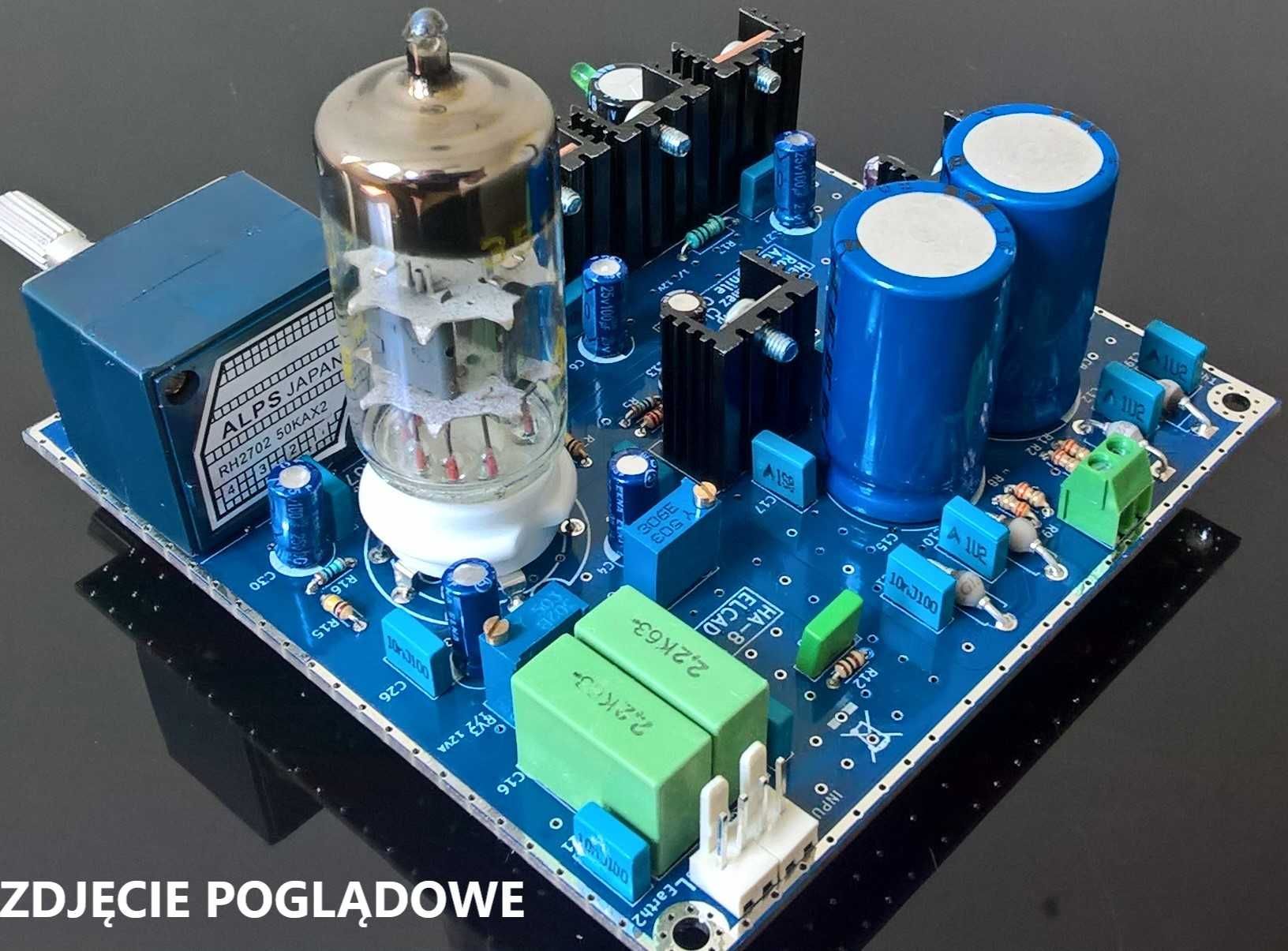Płytka pcb - wzmacniacz słuchawkowy lampowy