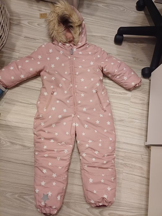 Kombinezon sinsay różowy z polarem ocieplany