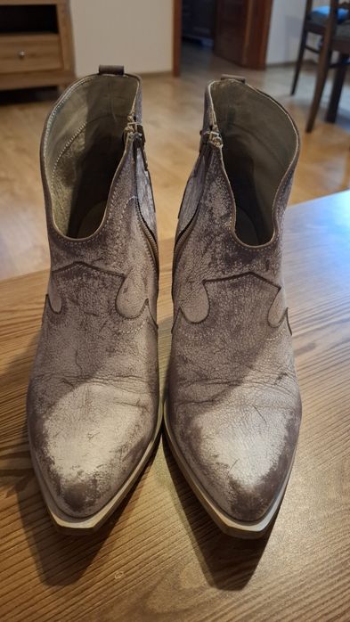 Kowbojki, botki skóra , Giulio santoro