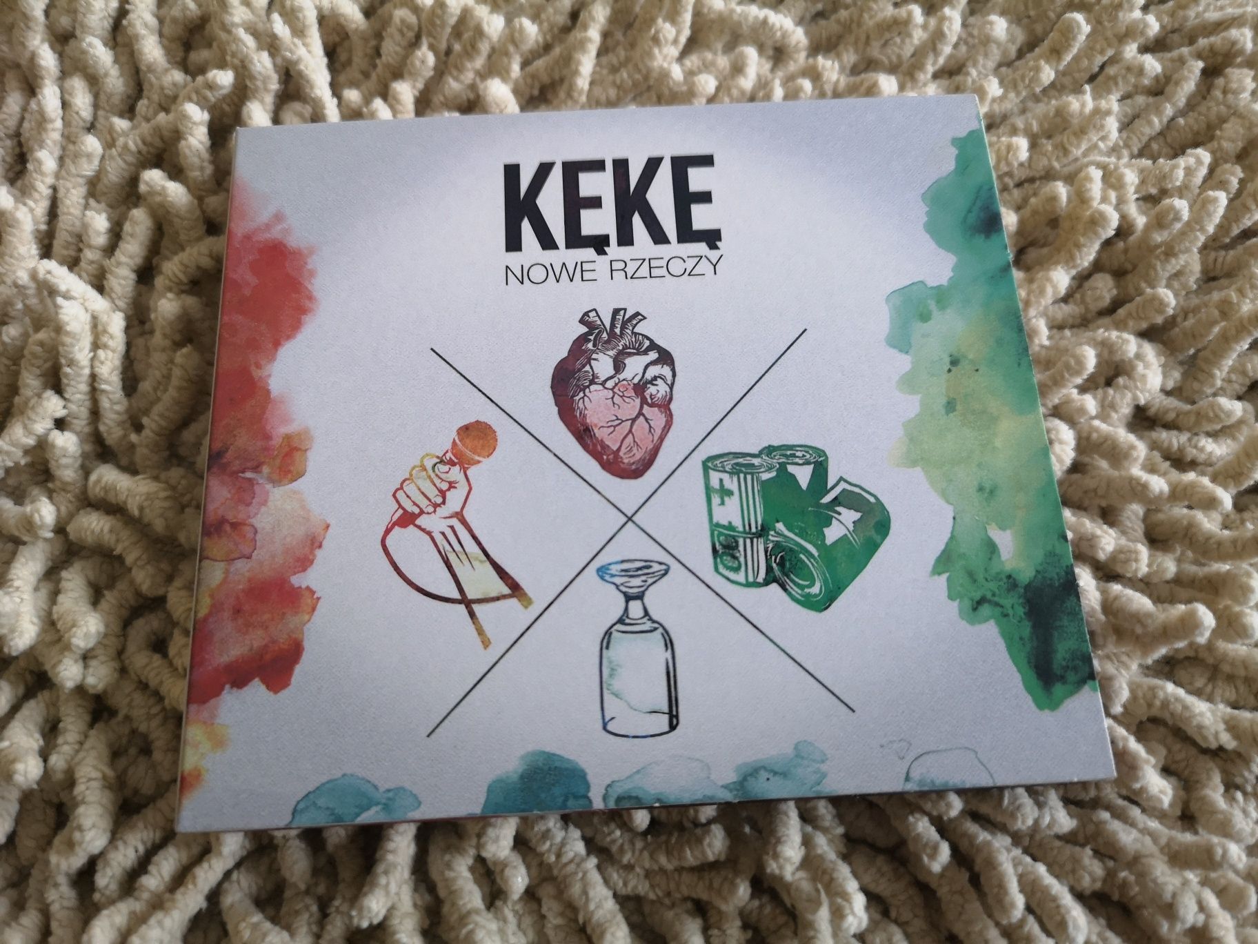 (CD) KęKę - Nowe Rzeczy | 2015 | AUTOGRAF | Wlepka | Prosto | NOWA
