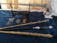 Harry Potter conjunto de varinhas Harry Potter e Voldemort com suporte