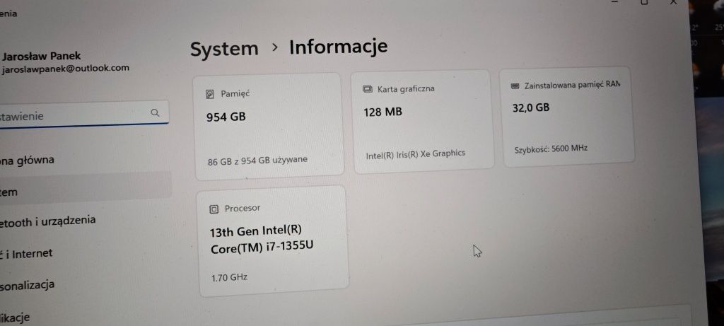 Laptop Lenovo T14 G4 i7 32Giga Ram 1 Tb SSD