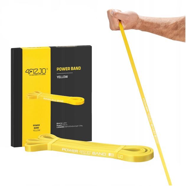 Еспандер-петля 4FIZJO Power Band 8 мм 2-5 кг резина для фітнесу Yellow