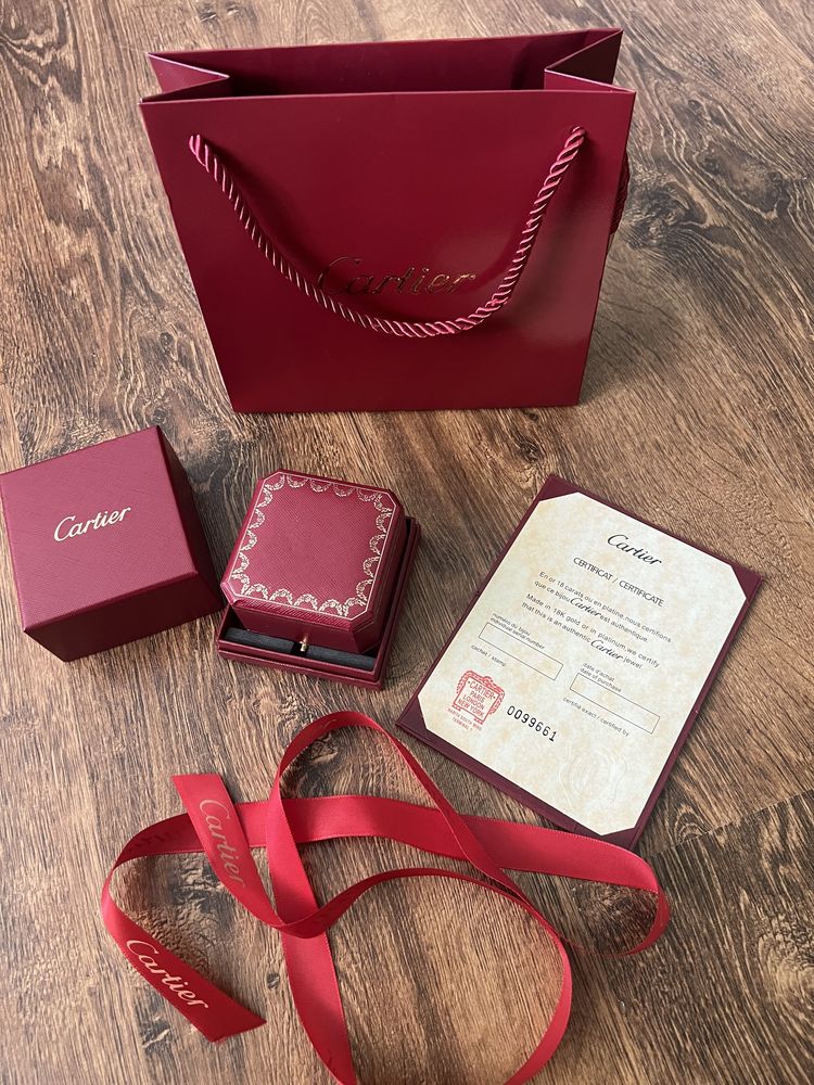 Коробка упаковка Картье Cartier под кольцо для кольца
