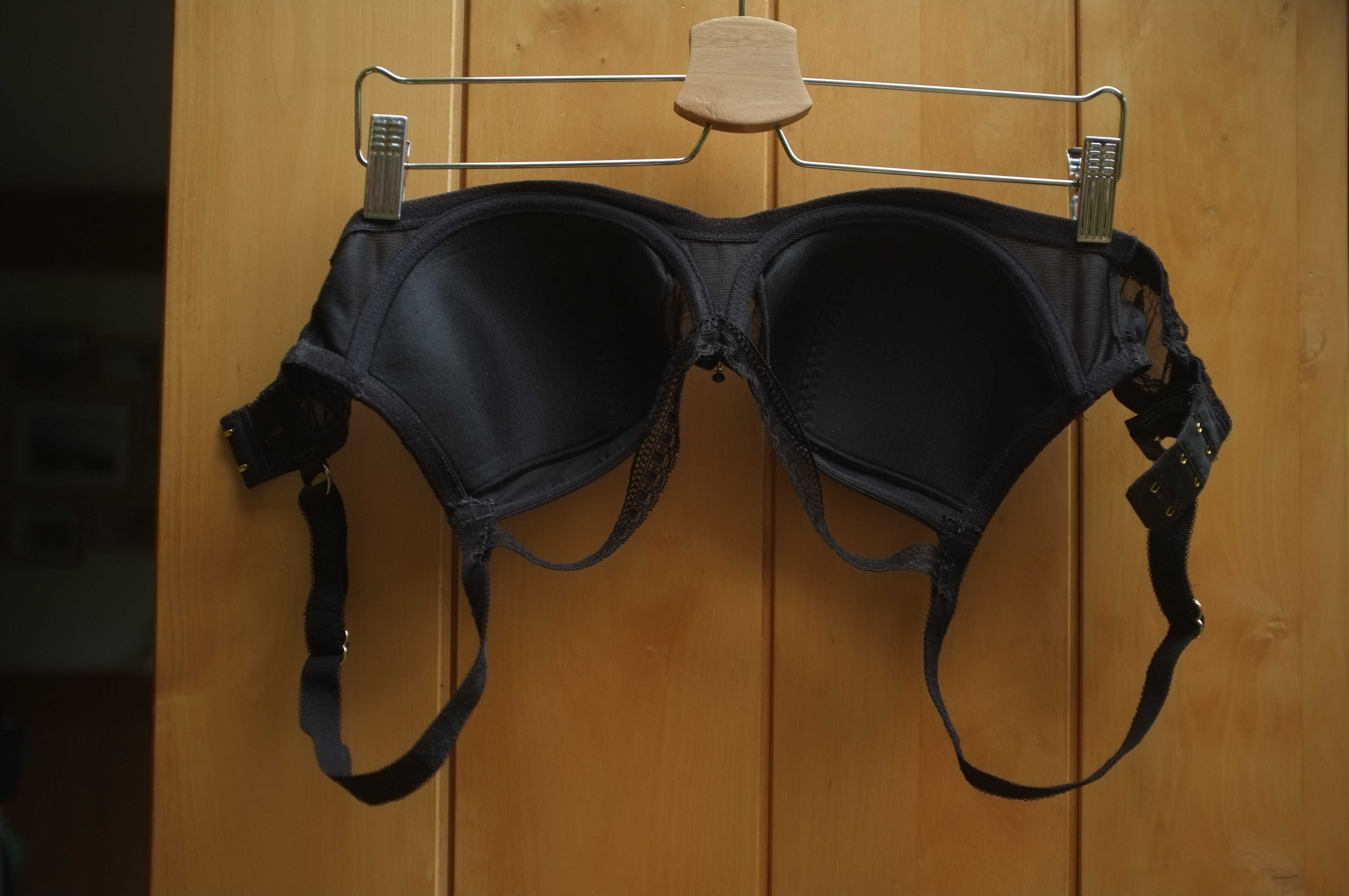 czarny biustonosz Charade Change Lingerie Ibi full support mesh shaper
