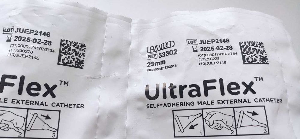 UltraFlex 29 mm, Урідон, уропрезервативи, силіконові самоклейка