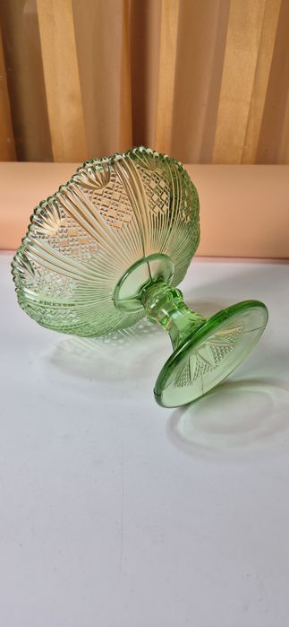 Ząbkowice zielona patera Wachlarze nr 320 w bardzo dobrym stanie