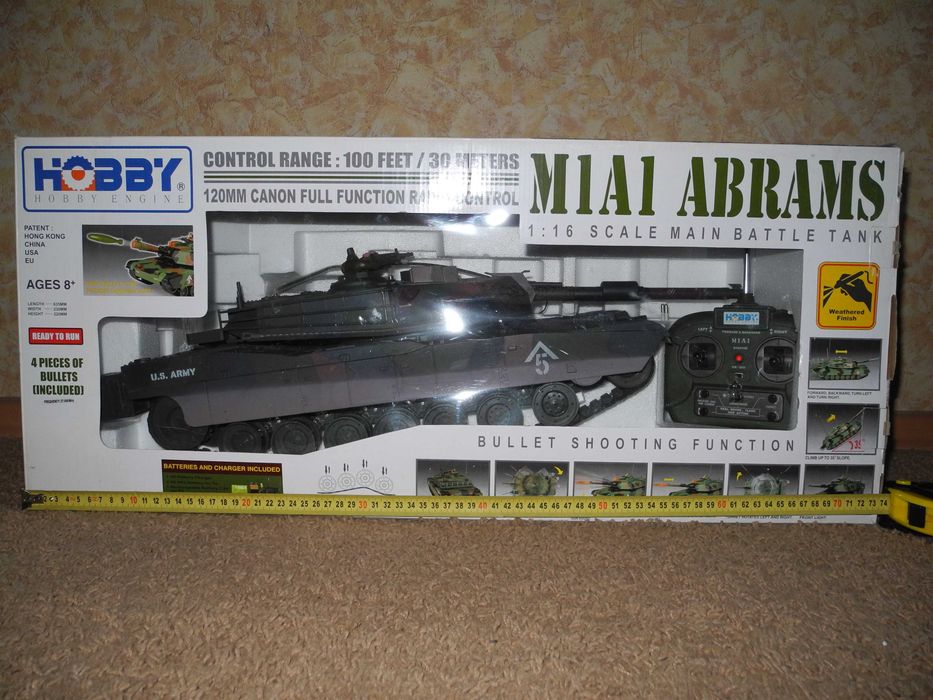 радіокерований танк "М1А1 ABRAMS"  1/16
