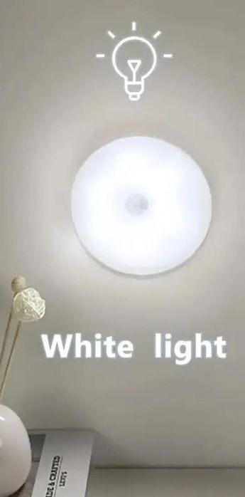 Lampa LED – nocna, bezprzewodowa, z czujnikiem ruchu.