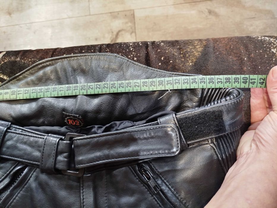 spodnie motocyklowe męskie - skóra