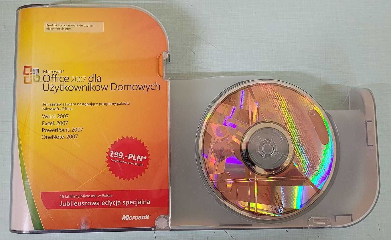 Microsoft Office 2007 dla użytkowników domowych BOX