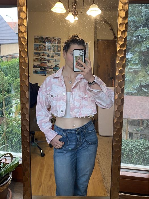 Kurtka dzinsowa krótka Bershka S