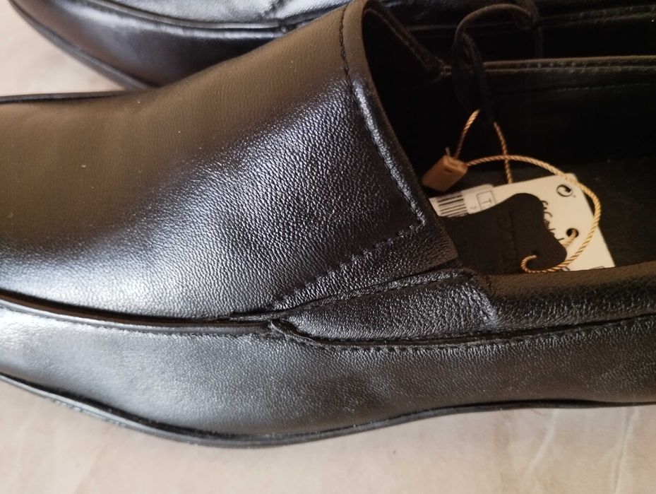 Кожаные женские туфли новые /Шкіряні жіночі туфлі нові р.40 (26 см)