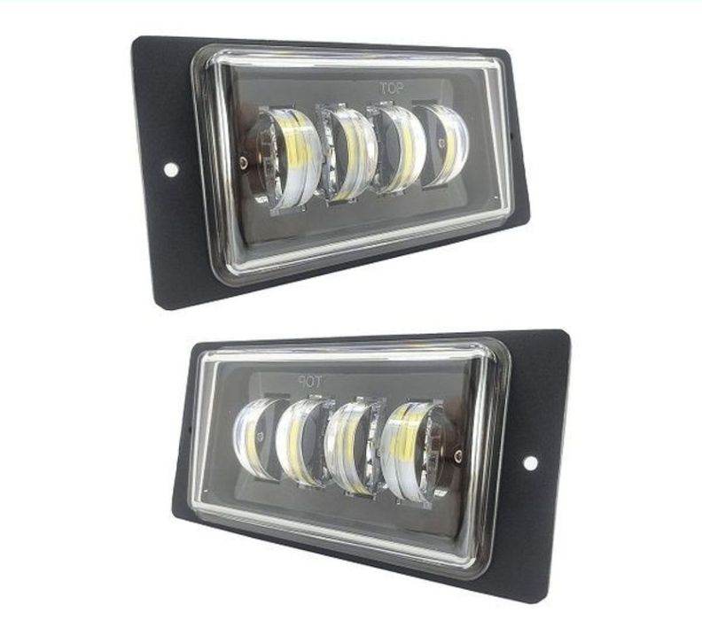 Протитуманні фари Led СТГ ПТФ лінза з ДХО Поворот Білий+Жовтий DRL Led