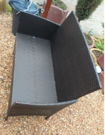 Sofa aluminiowa technoratanowa