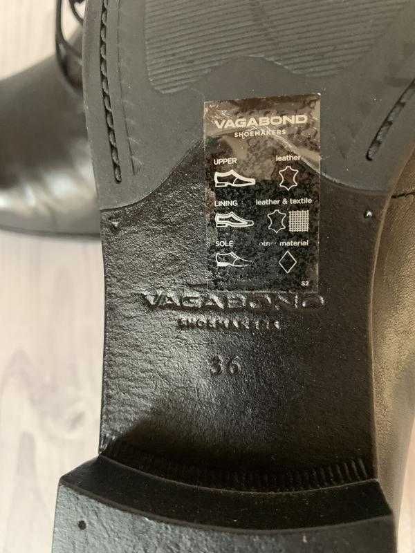 Новые туфли дерби шикарного качества от бренда vagabond размер 36