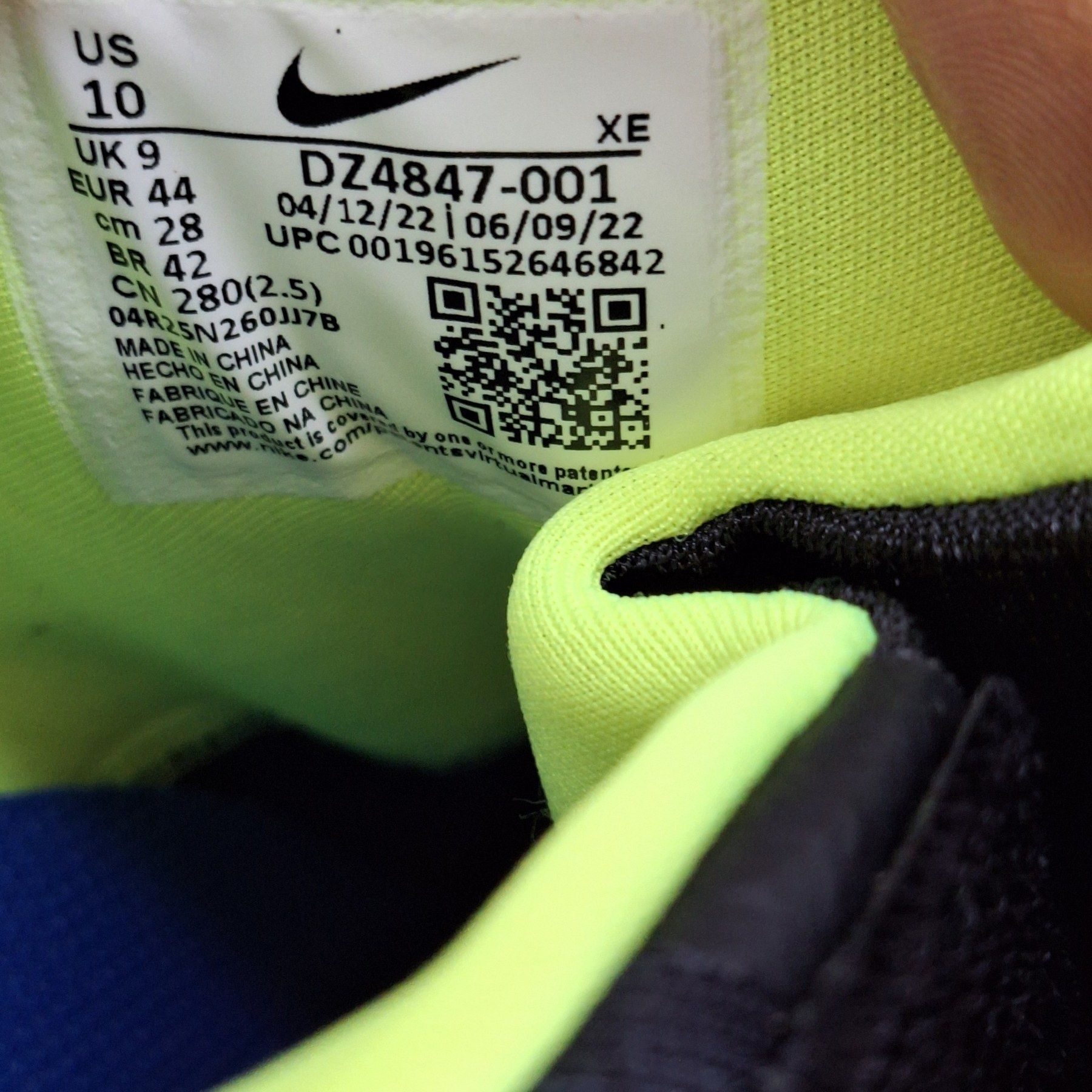 Кросівки Nike Air Zoom US10 eur44 dx4847 001