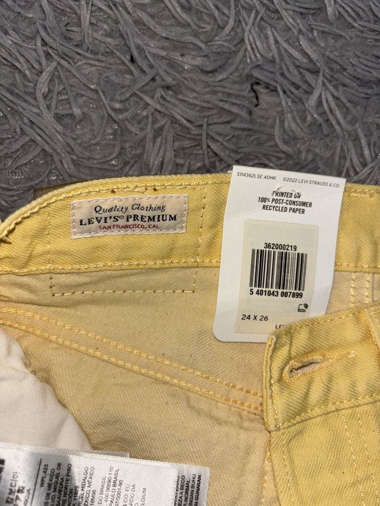 Nowe nieużywane Spodnie Jeansowe Levi’s Fresh 501 Original Cropped