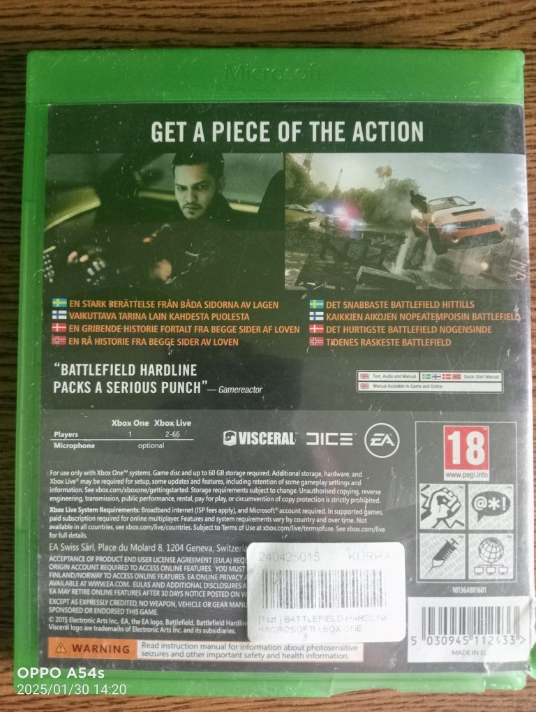 Sprzedam grę  Battlefield Hardline