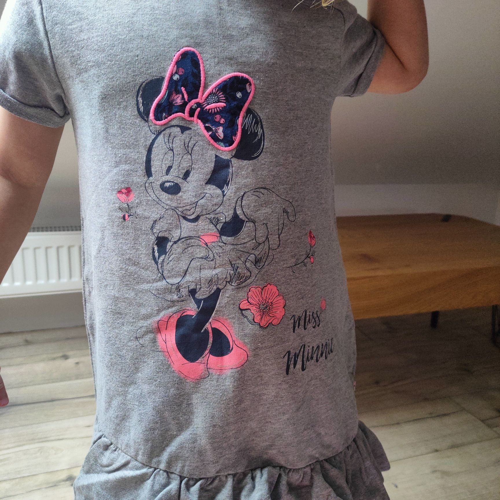 Zestaw bluzeczki t-shirt Minnie Disney tunika sukienka