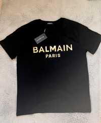 T shirt Balmain czarny nowy koszulka logo