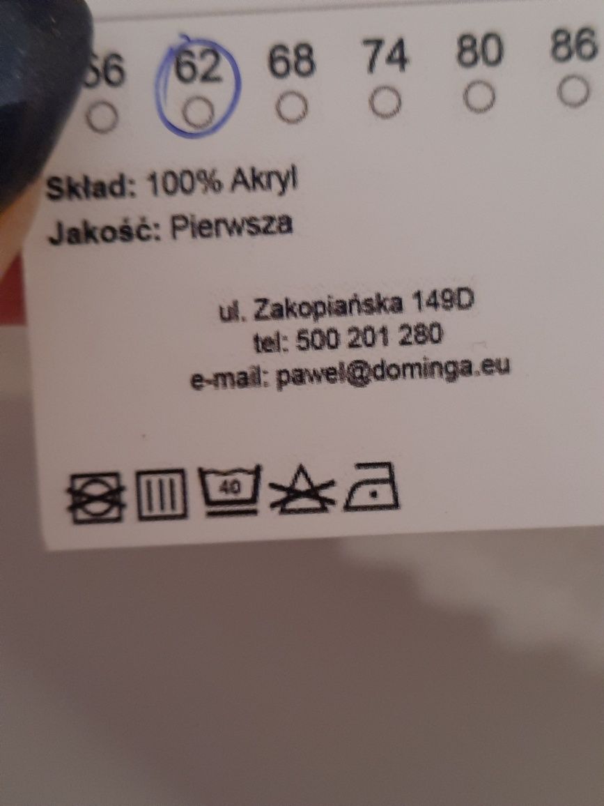 Bolerko Niemowlęce Białe 68