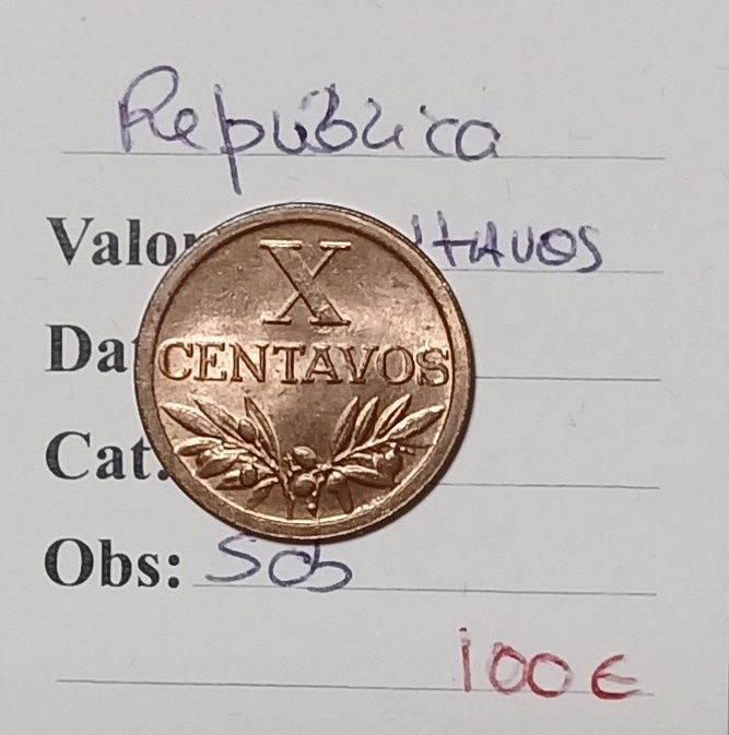 X centavos 1952 soberba