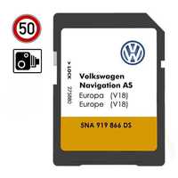 VOLKSWAGEN VW - Cartão SD GPS Nav AS MIB 2 Discovery Media EU V18 2024