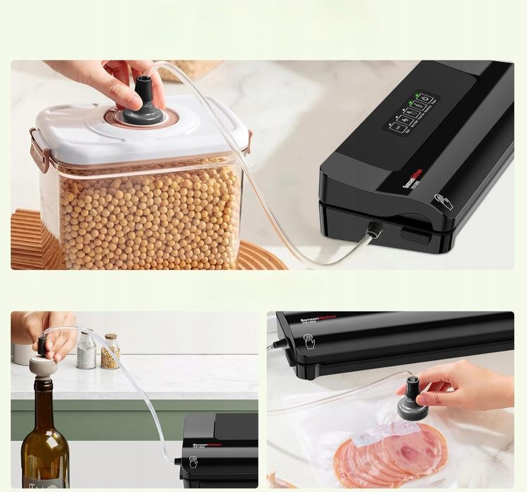 Zgrzewarka próżniowa 4 tryby Bonsenkitchen 125W worki rura w zestawie
