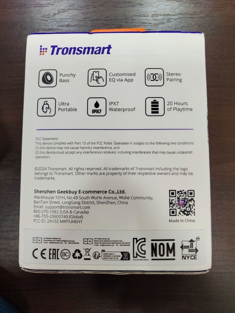 Tronsmart Mirtune H1 краще ніж JBL Clip5