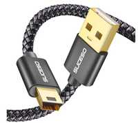 Kabel USB na mini USB 2m w oplocie