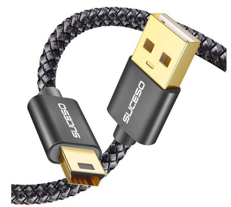 Kabel USB na mini USB 2m w oplocie